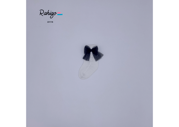 RAHIGO - Pinafore & Blouse With Pink Tulle Bow - Blue main image 0