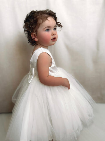 Sarah Louise Ivory Pearl Occasion Dress  Rose & Albert