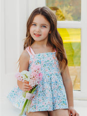 'Betsy' floral bow back bloomer set