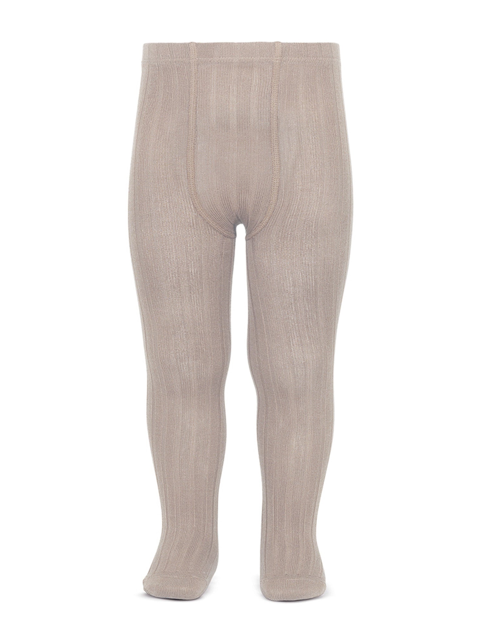 Tan Ribbed Tights Condor dark beige ribbed tights – Rose & Albert