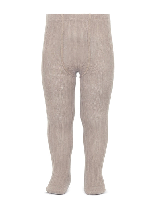 Condor dark beige ribbed tights