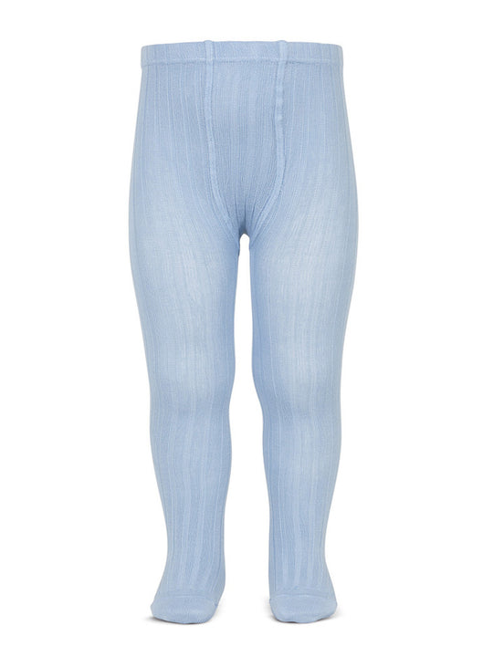 Condor blue ribbed tights
