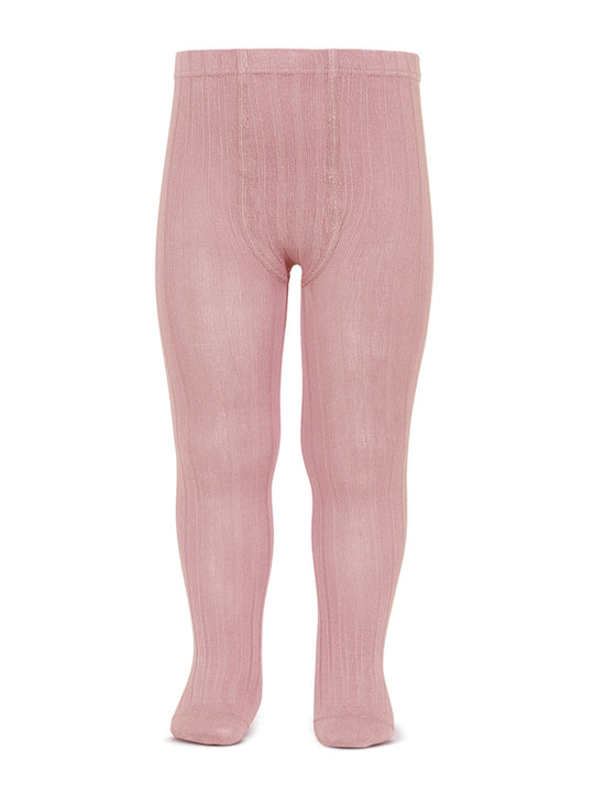 Condor dusky pink ribbed tights