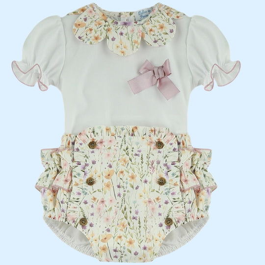 Lilac Floral Woven Jam Pant Set