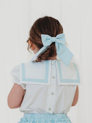 'Delphine' mint green chambray sailor set