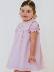 'Skye' pink chambray sailor dress