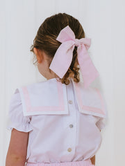 'Delphine' pink chambray sailor set