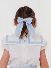 'Delphine' blue chambray sailor set