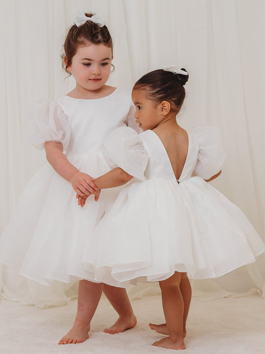 'Betsey' Organza Occasion Dress & hairbow