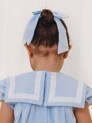 'Nyla' blue chambray sailor romper