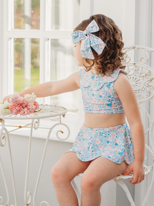 'Betsy' petal collar bikini set