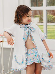 'Betsy' towelling hooded poncho