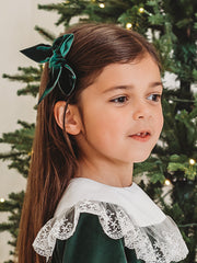 Condor bottle green velvet bow