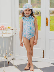 'Betsy' petal collar sleeveless swimsuit