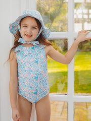 'Betsy' petal collar sleeveless swimsuit