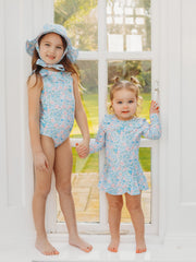 'Betsy' petal collar sleeveless swimsuit