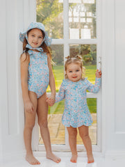 'Betsy' petal collar sleeveless swimsuit