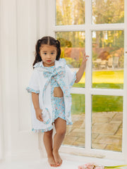 'Betsy' towelling hooded poncho