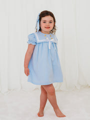 'Skye' blue chambray sailor dress