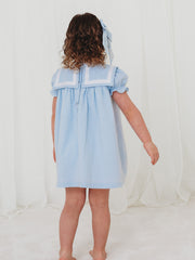 'Skye' blue chambray sailor dress