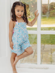 'Betsy' floral bow detail playsuit