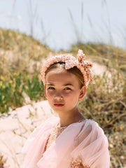 Patachou gold & pink sequin headband