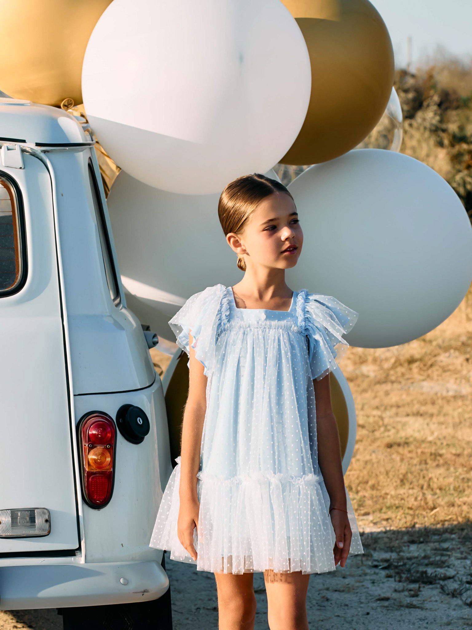 Patachou blue tulle dress Rose & Albert Patachou blue tulle dress Rose & Albert
