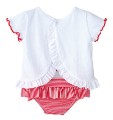 Calamaro Nautical frill swim set