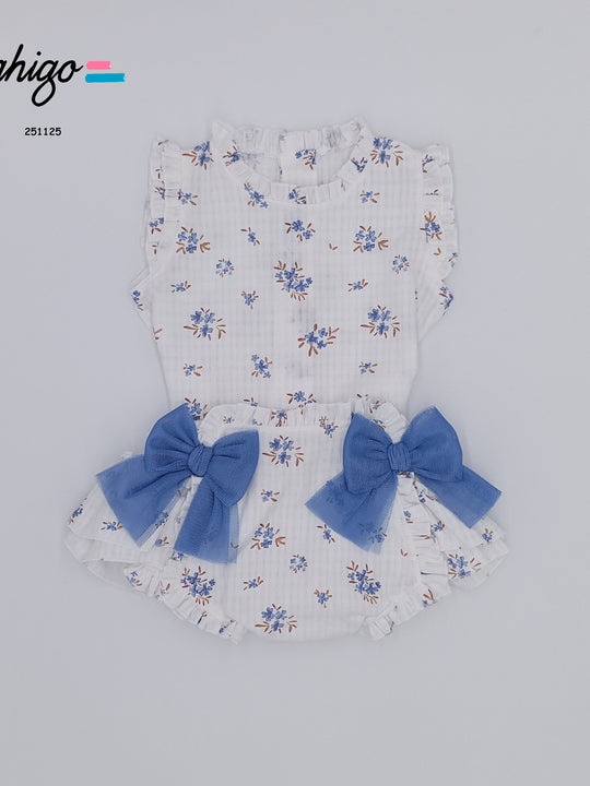 Rahigo Blue ditsy jam pant set