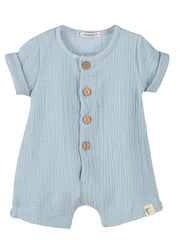 Calamaro Baby Blue Cheesecloth Romper