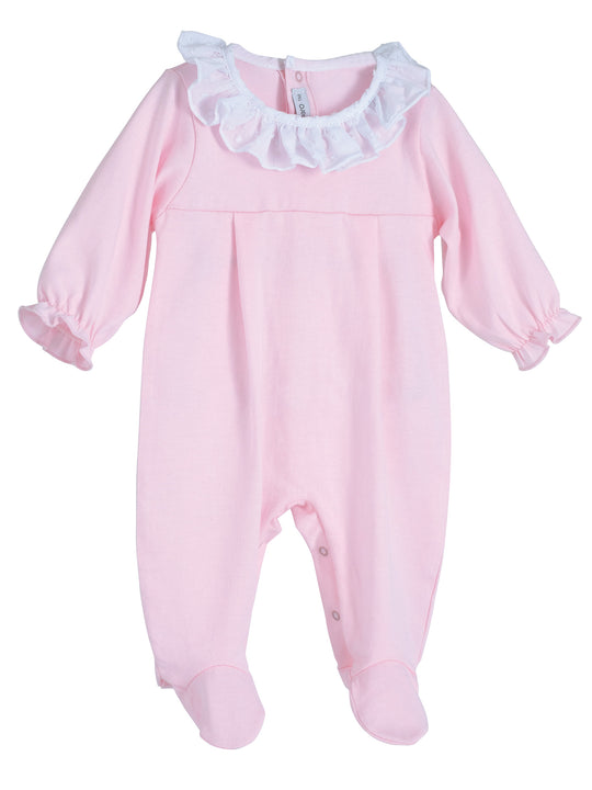 Calamaro Baby Pink Sleepsuit