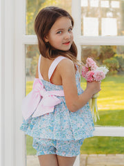 'Betsy' floral bow back bloomer set
