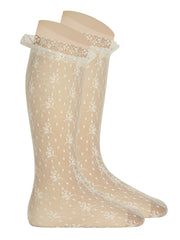 Condor ivory ceremony knee socks