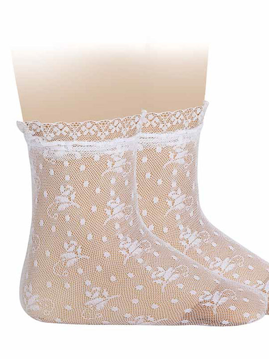 Condor white lace ankle socks