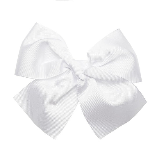Condor large white grosgrain hair bow