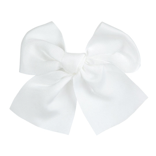 Condor large ivory grosgrain hair bow