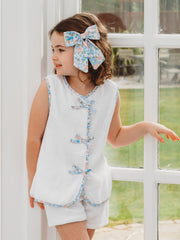 'Betsy' floral large bow - Rose & Albert