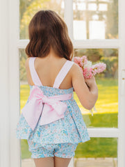 'Betsy' floral bow back bloomer set