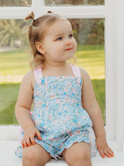 'Betsy' floral bow detail playsuit