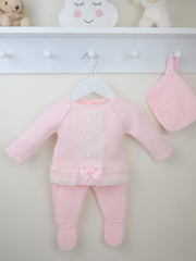 Pex 'Florence' Pink Lace knitted set