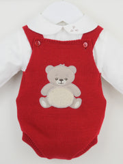 Pex Red Teddy Bear Knitted Outfit