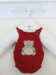 Pex Red Teddy Bear Knitted Outfit