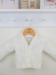 Pex 'Marcus' white knitted cardigan