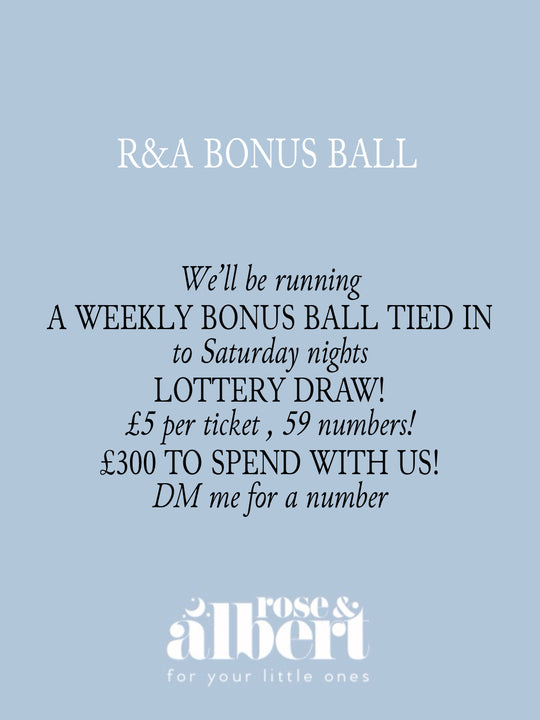 Weekly Bonus Ball Win £300 to spend with us