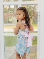 'Betsy' floral bow detail playsuit