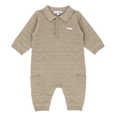 Blues Baby Beige Knitted Romper
