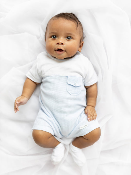 Blues Baby 'Bilbao' Blue Romper