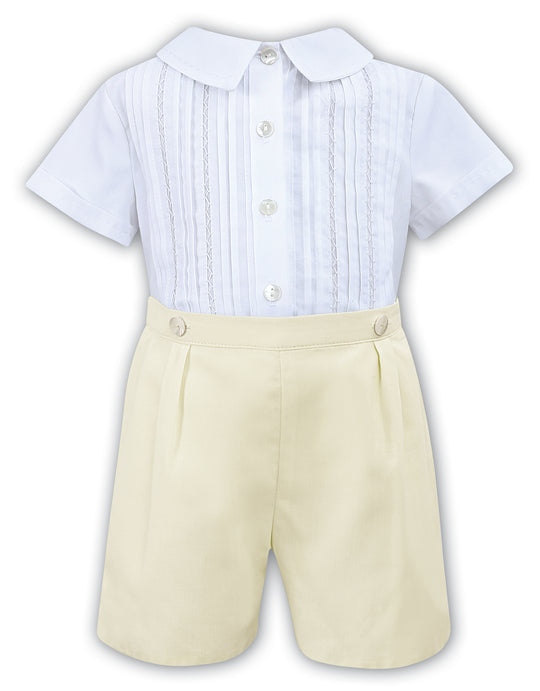 Sarah Louise white & lemon buster suit