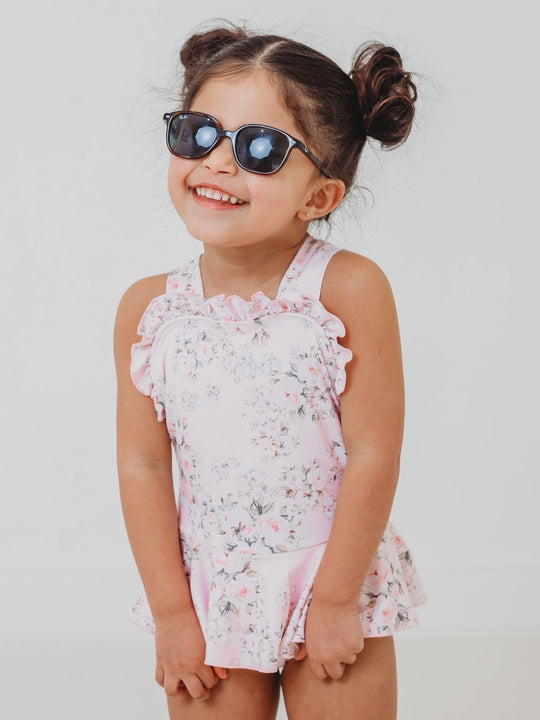 'Rosie' floral frill swimsuit