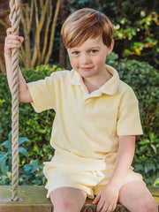 'Sidney' unisex lemon towelling short set - Rose & Albert